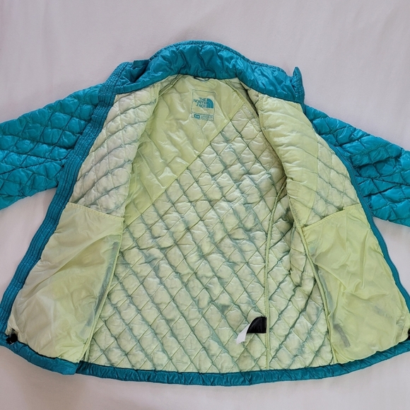 North Face Thermoball Eco Quilted Lightweight Full Zip Jacket Blue Green Medium - Picture 9 of 15